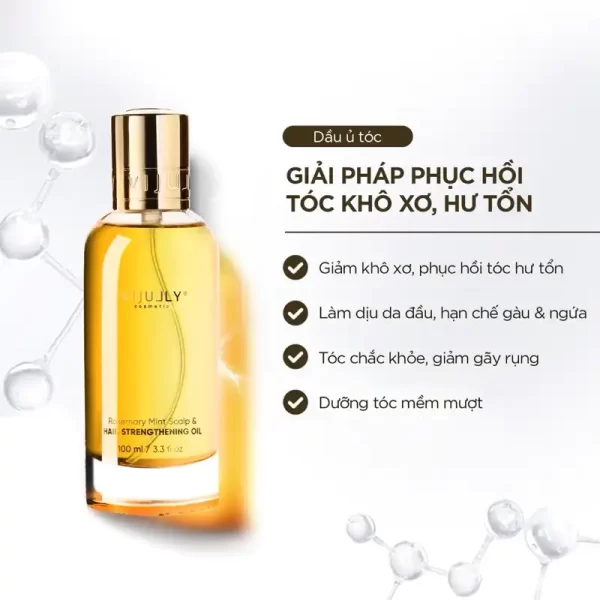 dầu ủ Vi Jully Rosemary Mint Scalp & Hair Strengthening Oil